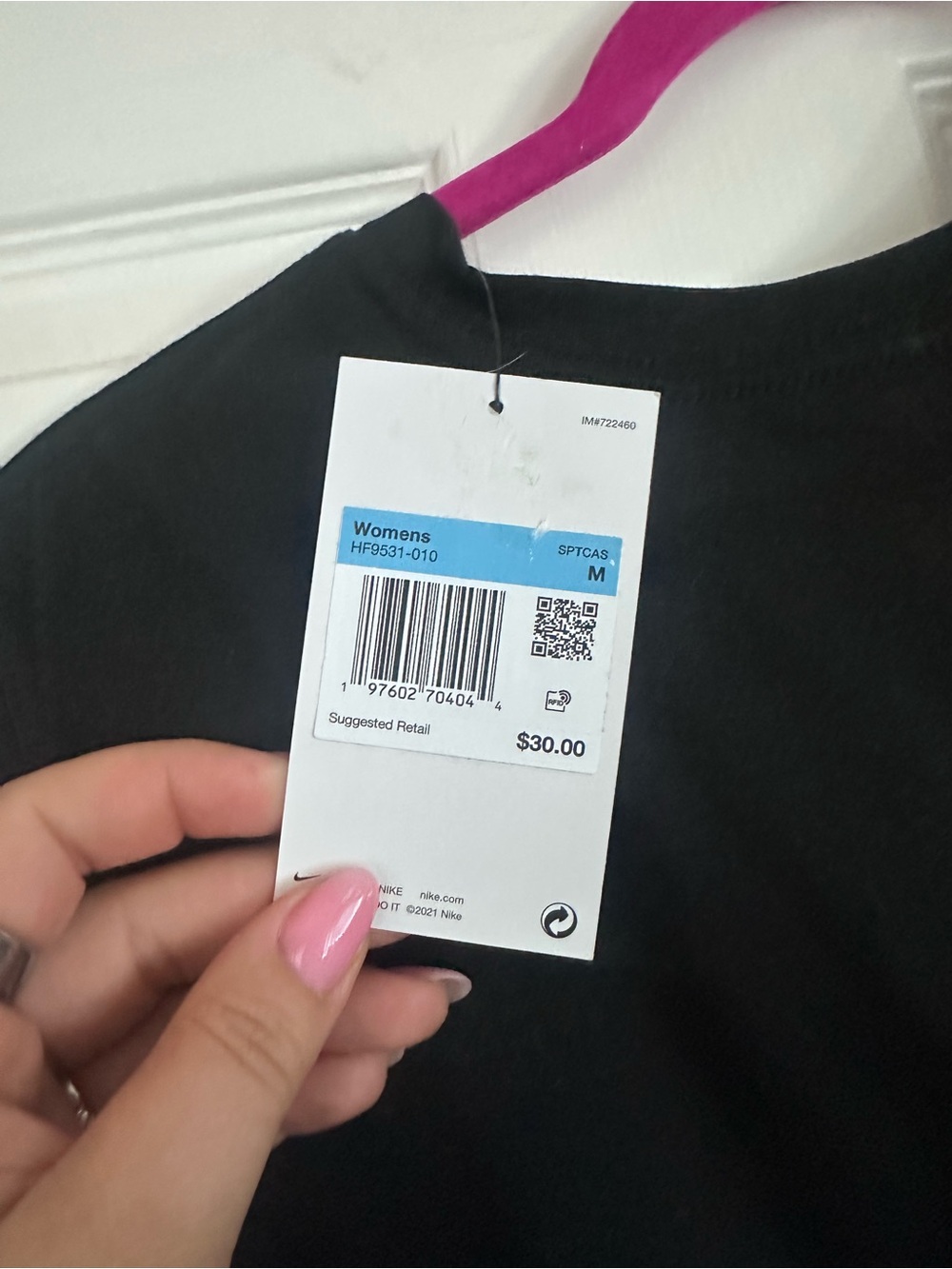 Women’s Nike Crop Tank NWT HF9531-010 - Picture 3 of 3
